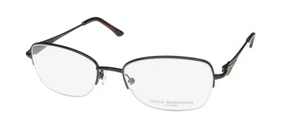 DANA BUCHMAN DENA CATEYE LENSES HALF-RIMLESS ELEGANT CUTE EYEGLASS FRAME/GLASSES