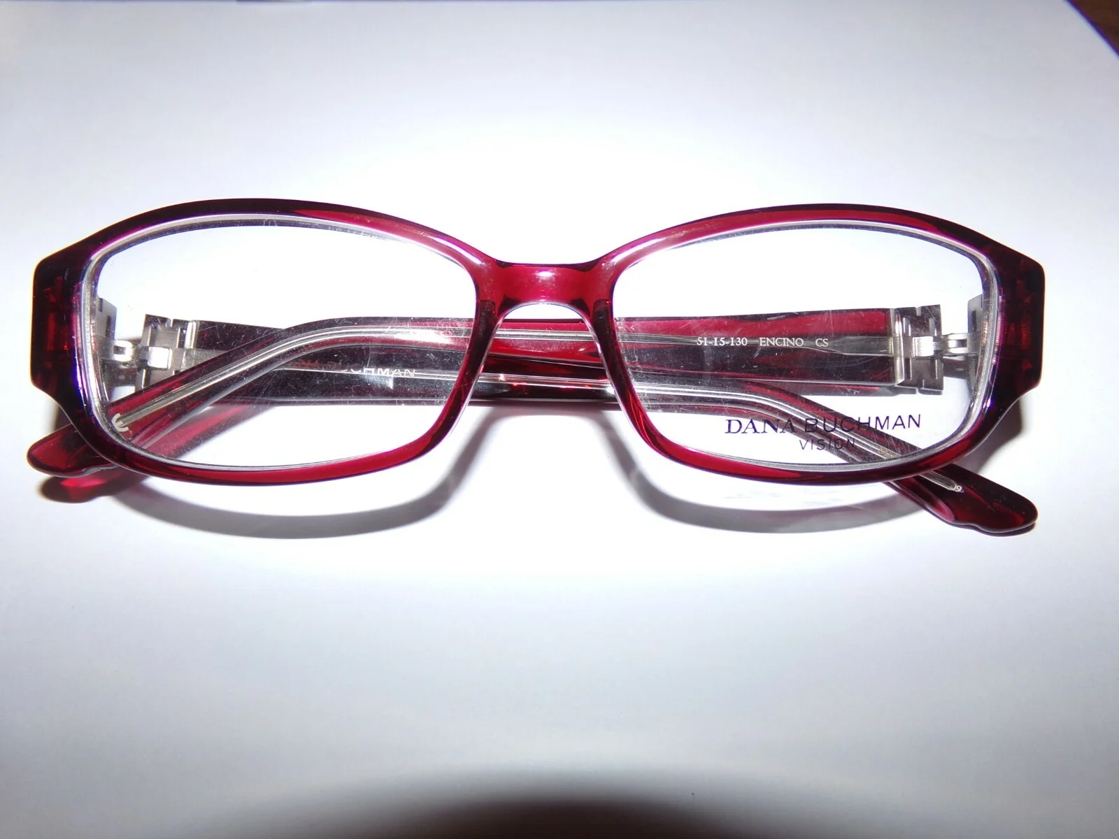 DANA BUCHMAN Eyeglass Frame ENCINO Crimson Stylish Plastic Full Rim NEW 2