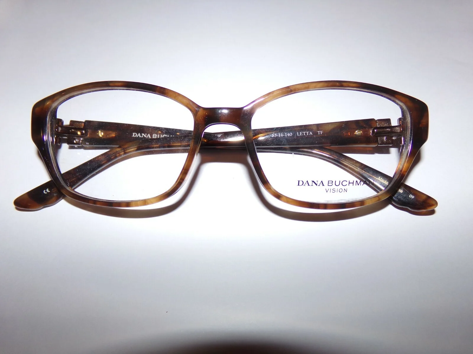DANA BUCHMAN Eyeglass Frame LETTA Toffee NEW Stylish Full Rim Modified Oval
