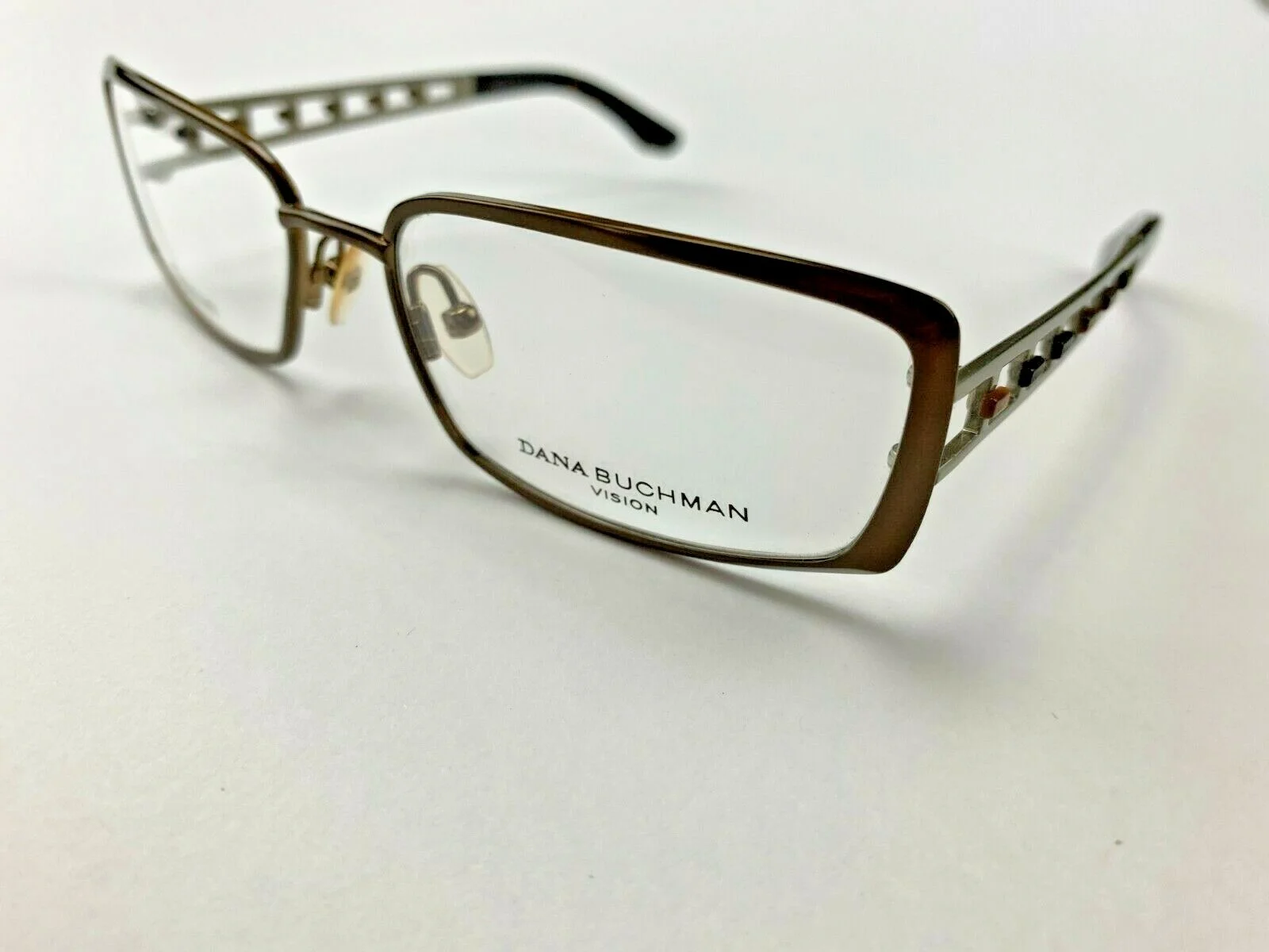 Dana Buchman Eyeglass Frames 53-18-135mm Delta Brown