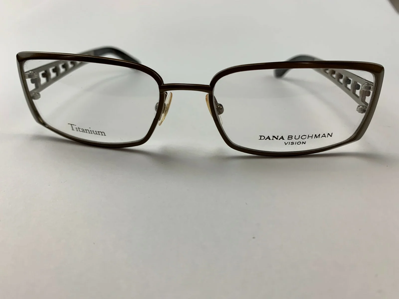 Dana Buchman Eyeglass Frames 53-18-135mm Delta Brown 2