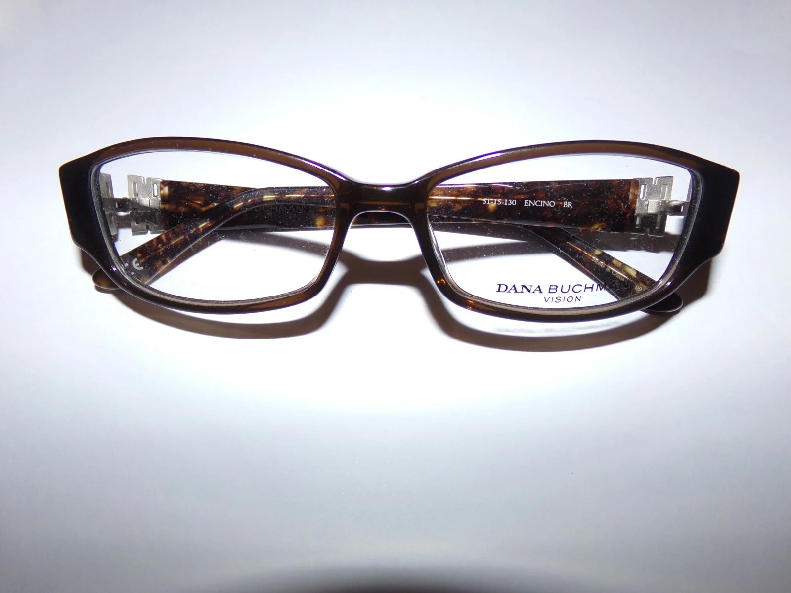 DANA BUCHMAN Eyeglass Plastic Frame ENCINO Brown Stylish Full Rim NEW