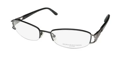 DANA BUCHMAN MADALENA HALF-RIMLESS AMERICAN DESIGNER RARE EYEGLASS FRAME/GLASSES