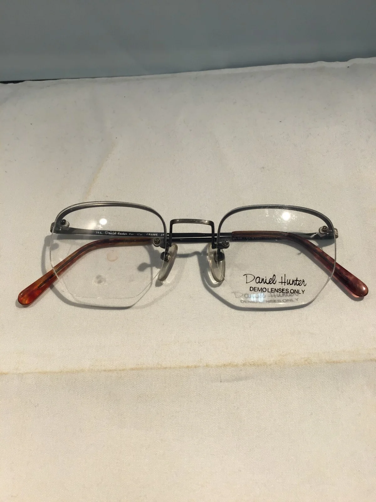 Daniel Hunter for Rem Eyeglasses Model.Tulsa Antique 47/20 145 Made in Japan 4