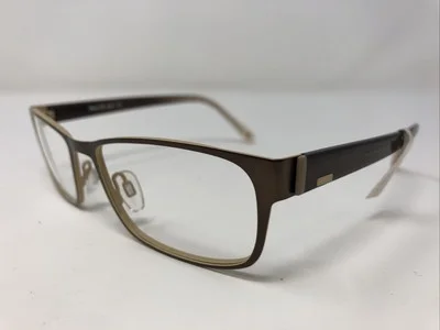 DANISH DESIGN Eyeglasses Frames if8333-788 55-17-140 Gold/Brown Full Rim UO26 2