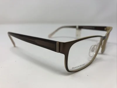 DANISH DESIGN Eyeglasses Frames if8333-788 55-17-140 Gold/Brown Full Rim UO26 4