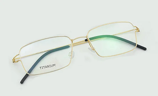 Danish Design - Screwless Gold Titanium Alloy Unisex Eyeglasses