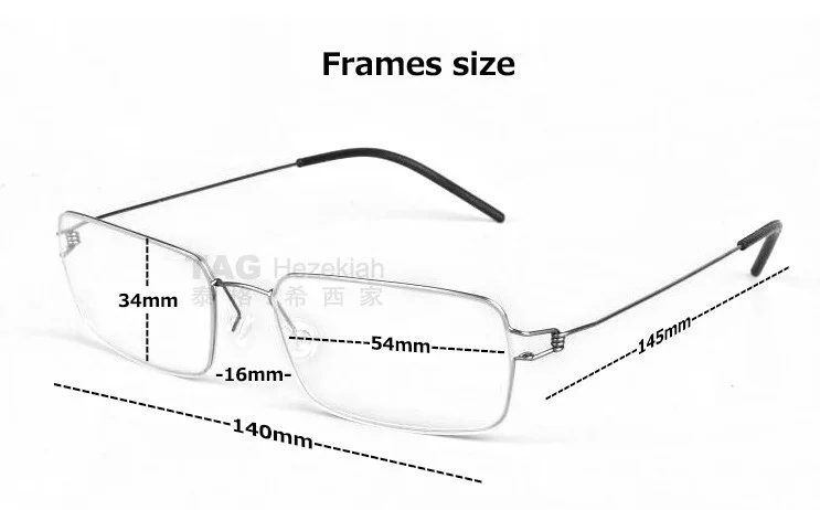 Danish Design - Screwless Gold Titanium Alloy Unisex Eyeglasses 4