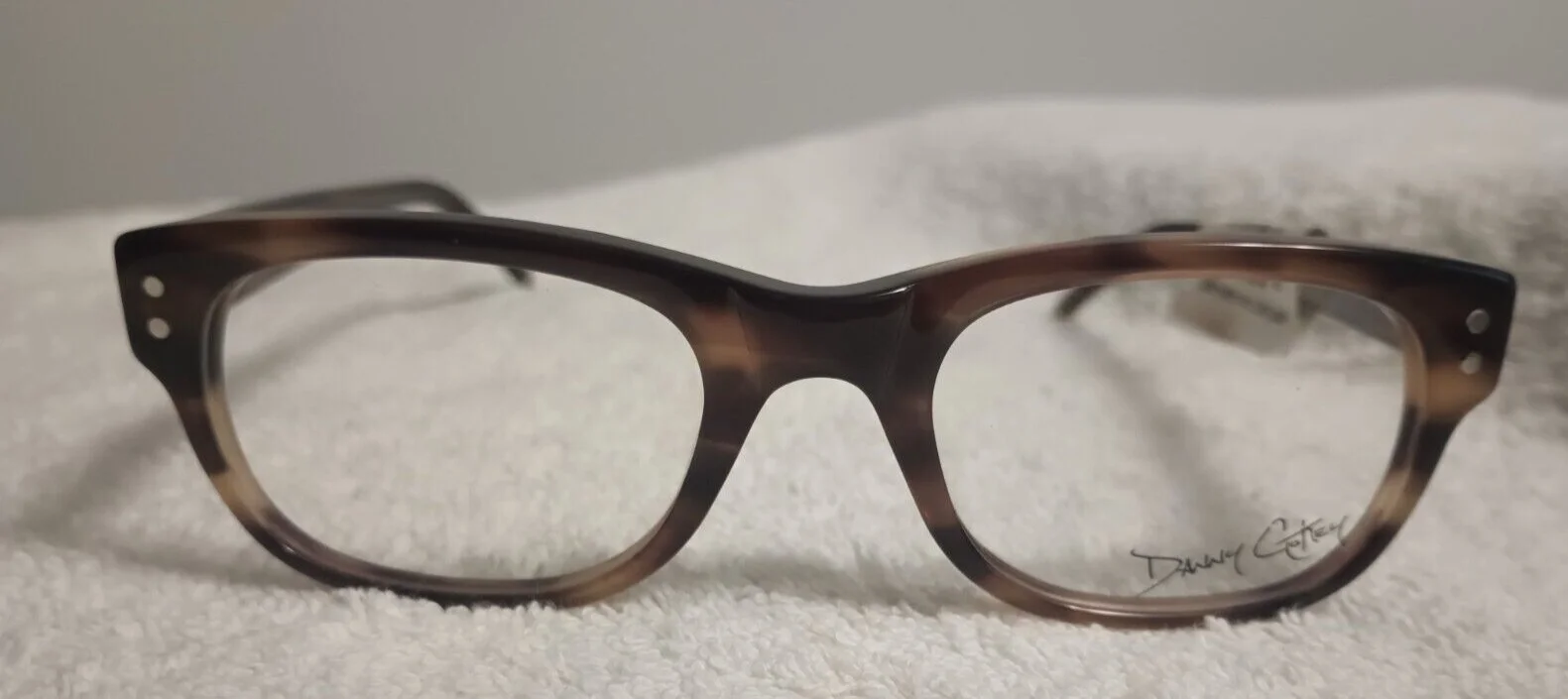 DANNY GOKEY DG20 BROWN MARBLE 48-19-145 NEW WITH TAGS OPTICAL FRAME #171