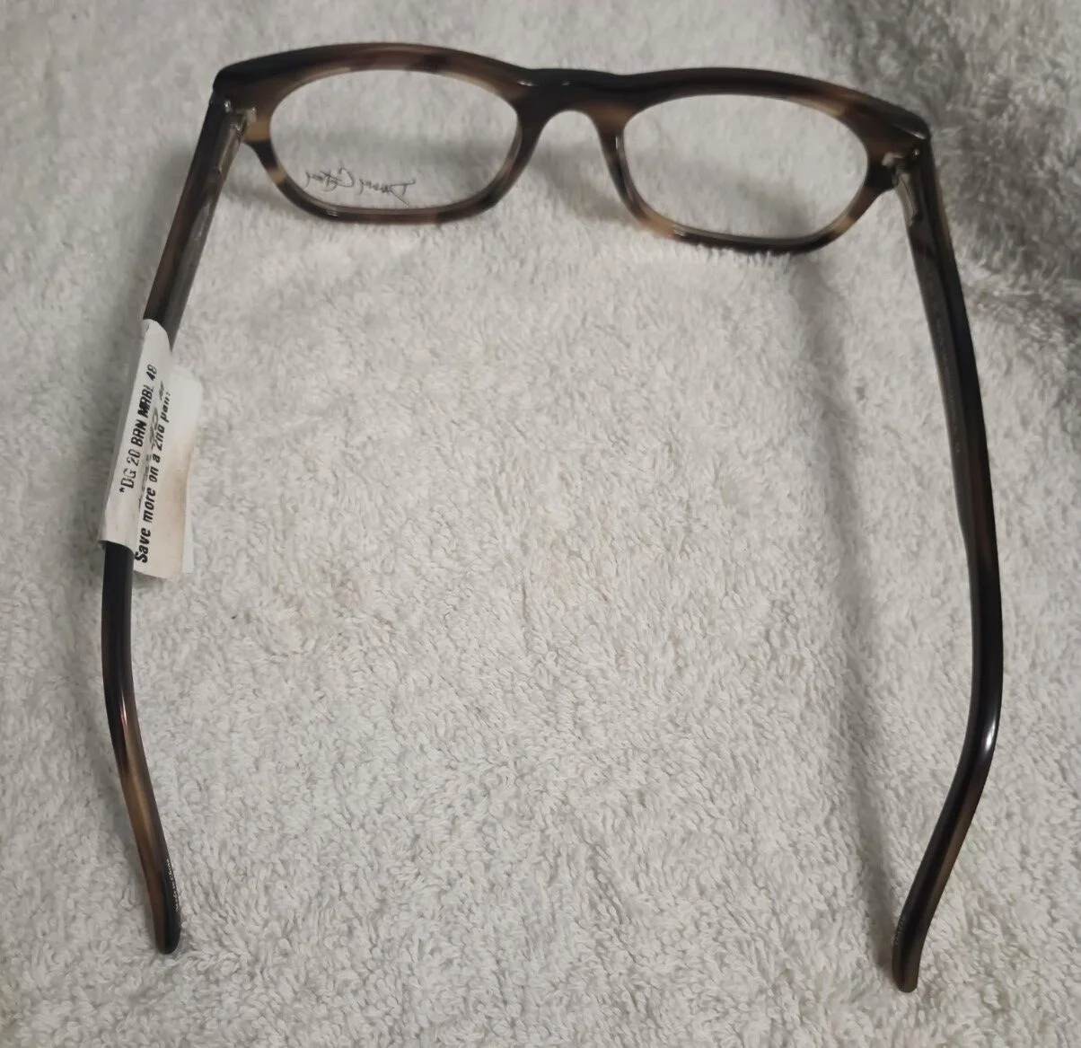 DANNY GOKEY DG20 BROWN MARBLE 48-19-145 NEW WITH TAGS OPTICAL FRAME #171 2