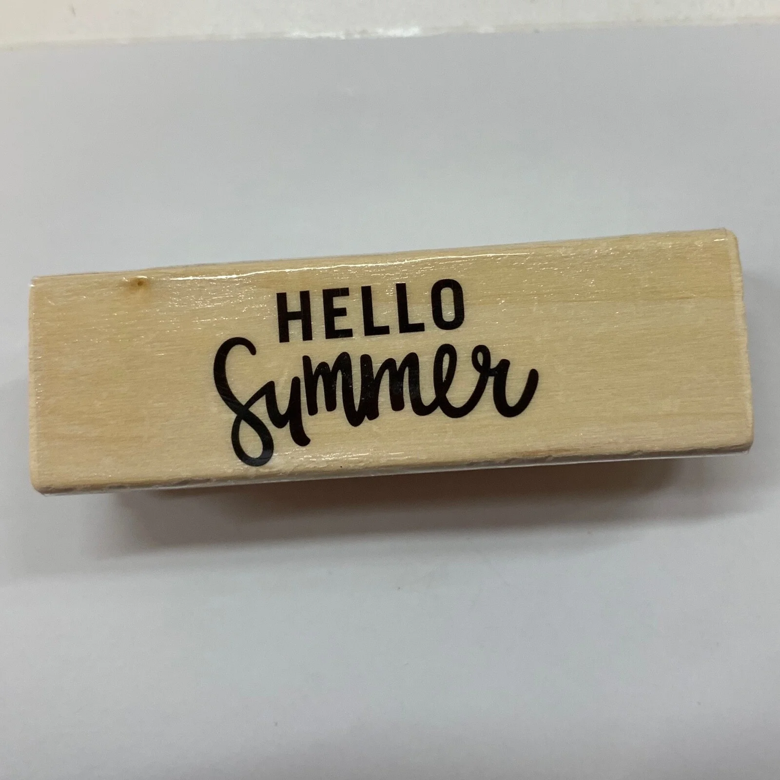 Darice Sunmmer Vacation Wood Mounted Rubber Stamp Choice of Saying