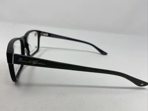 David Green Portland PO7 58-18-145 Black/Green Full Rim Eyeglasses Frame A333 3