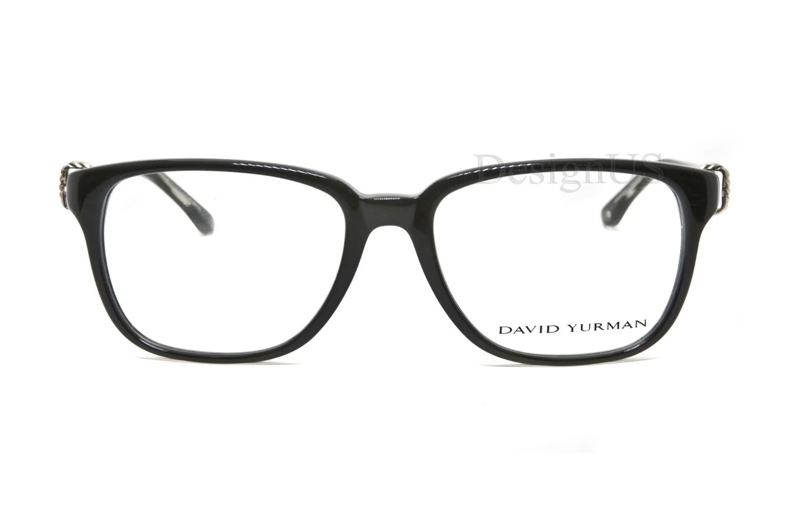 David Yurman DY103 01 SS Cable Onyx Sterling Silver 52/17/13 Eyeglasses - Japan 3