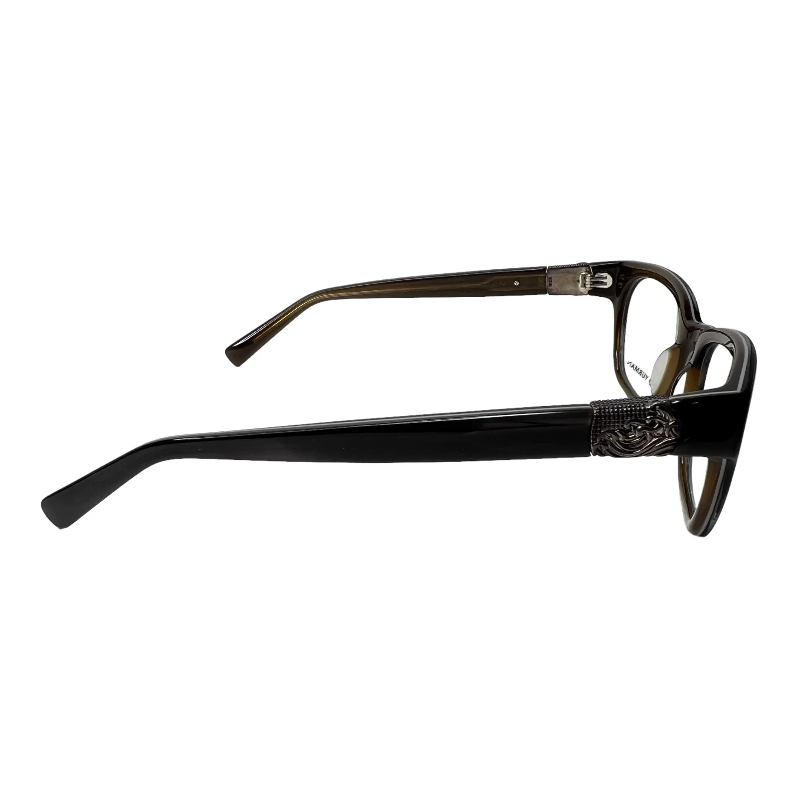 David Yurman DY650 Eyeglasses Frames Brown Cat Eye Rare 53-20-140 H4336 4