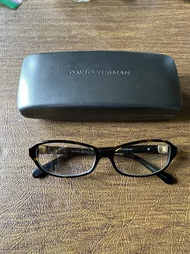 David Yurman Eyeglass Frames DY003 With Gold and Case EUC