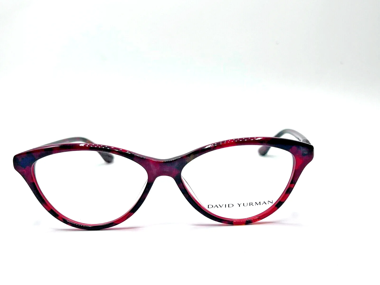 DAVID YURMAN Eyeglasses WOMEN Frame DY085 06 BR MARBLE RED 54-14-135MM JAPAN