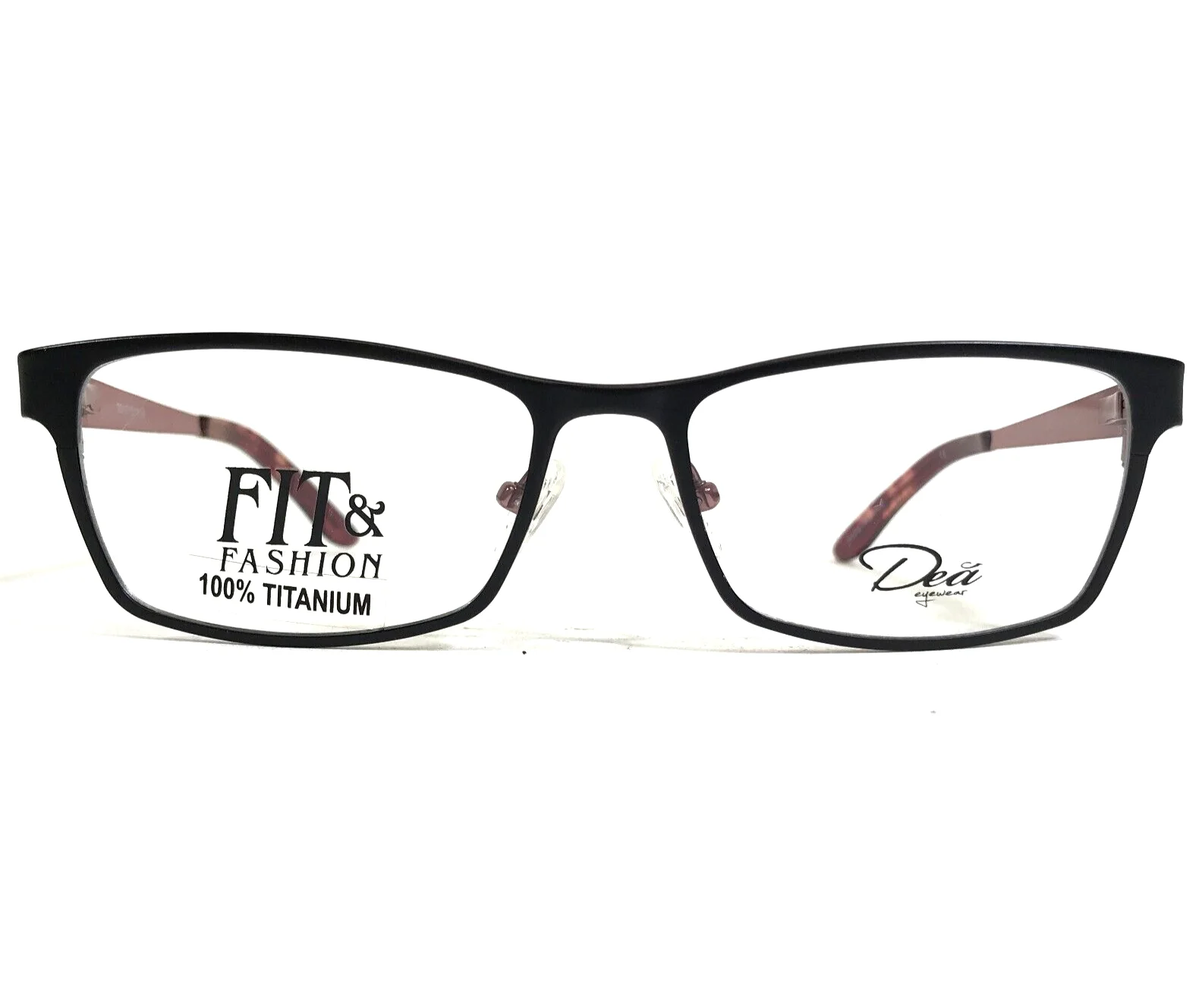 Dea Eyeglasses Frames DE-02025 ILARIA Black Red Cat Eye Full Rim 55-17-135