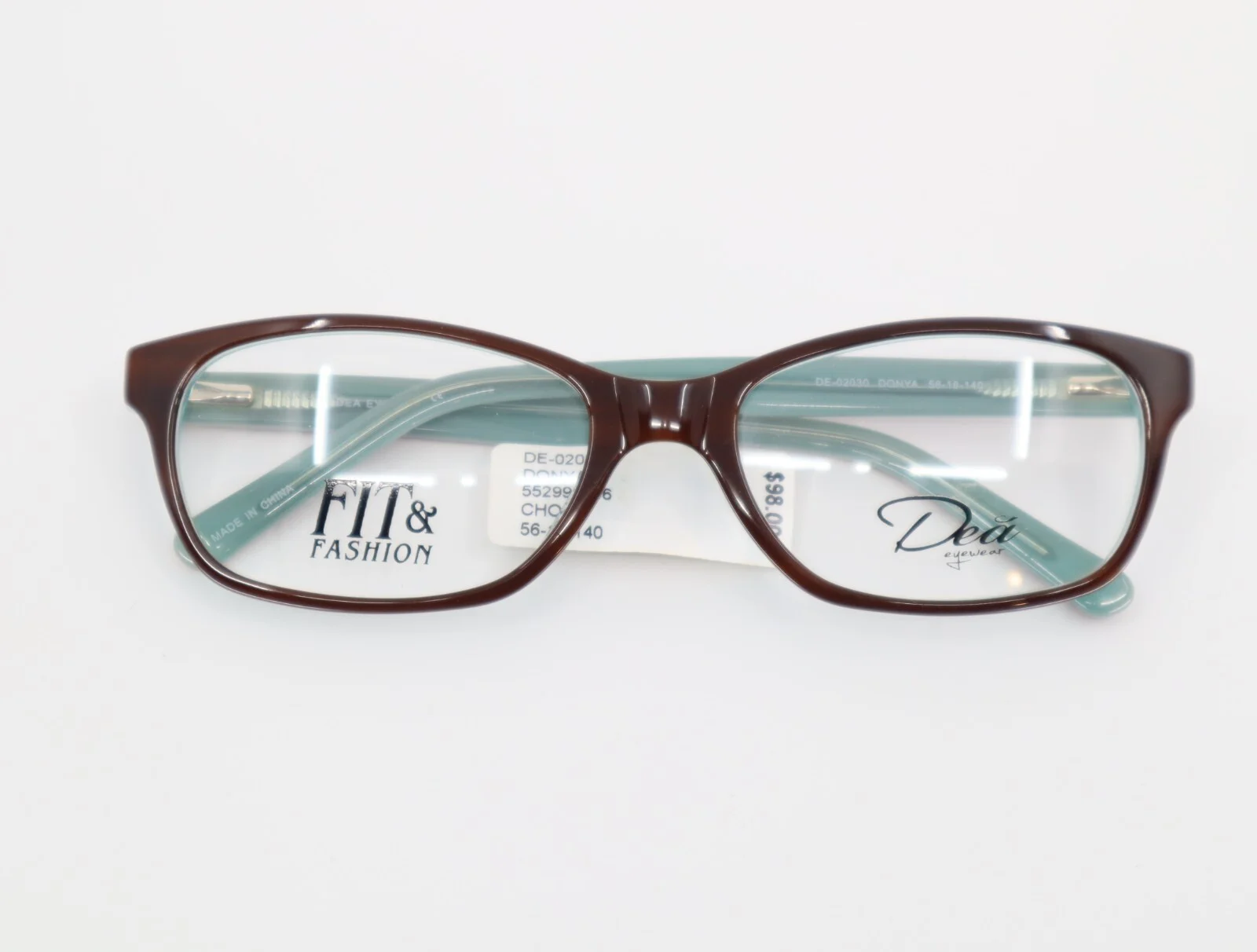 DEA Eyewear DONYA DE-02030 56-18-140 Womens Chocolate Full Rim Eyeglass Frame 2