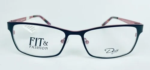 Dea ILaria RX Frames DE-02025 Eyeglasses Black/Pink 55-17-135 MSRP $102 BNWT