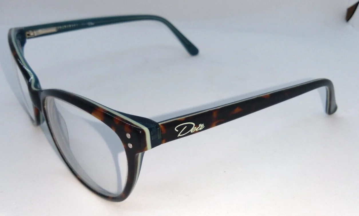 Dea NORA Eyeglass Frames DE-02024 Tortoise on Blue 54-17-135 2