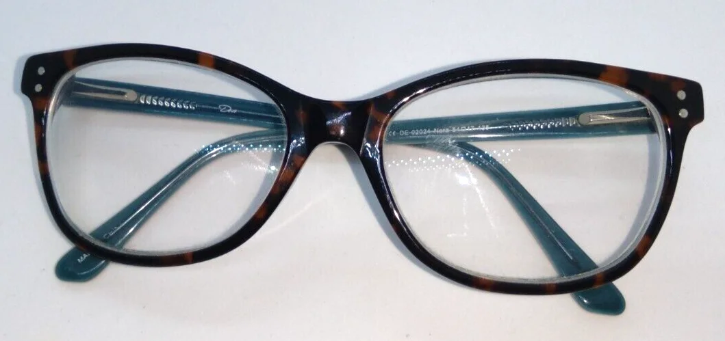 Dea NORA Eyeglass Frames DE-02024 Tortoise on Blue 54-17-135 4