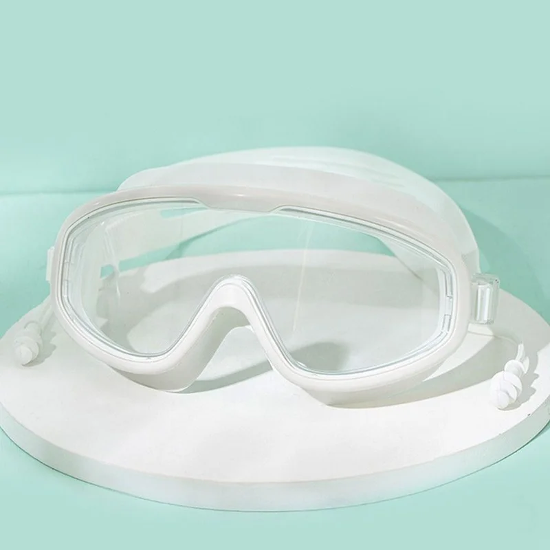 Definition Wide View Eyeglasses Swimming Goggles with Earplugs Swim Eyewear 2