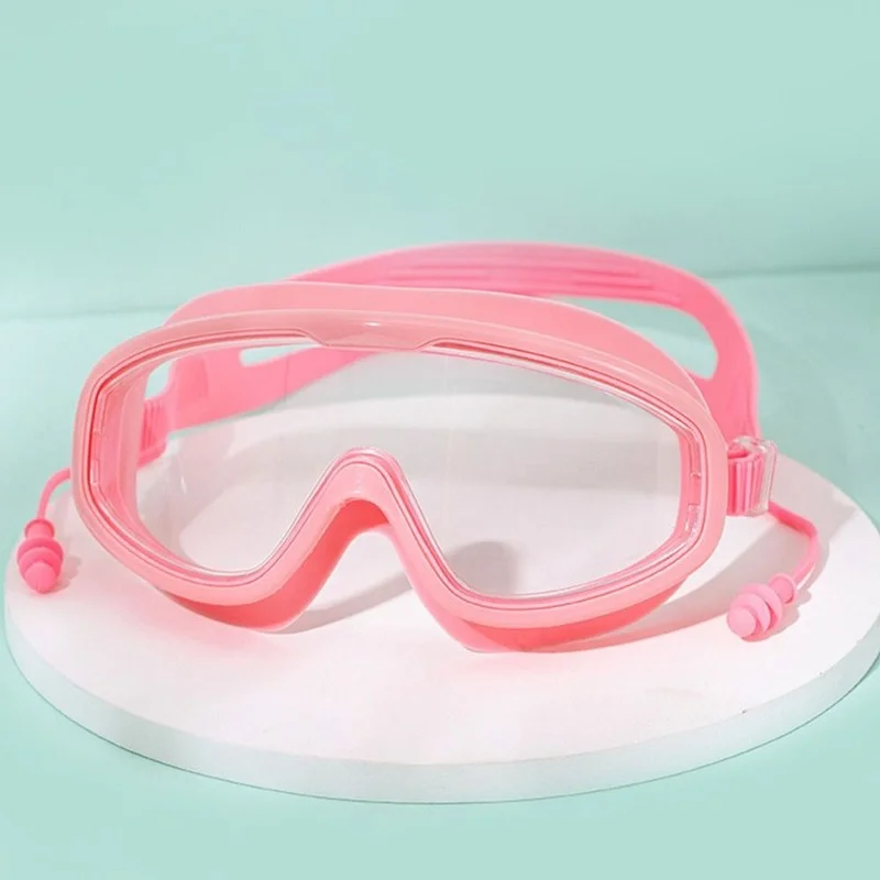 Definition Wide View Eyeglasses Swimming Goggles with Earplugs Swim Eyewear 3