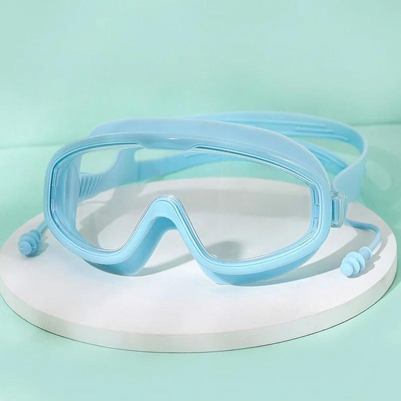Definition Wide View Eyeglasses Swimming Goggles with Earplugs Swim Eyewear 4