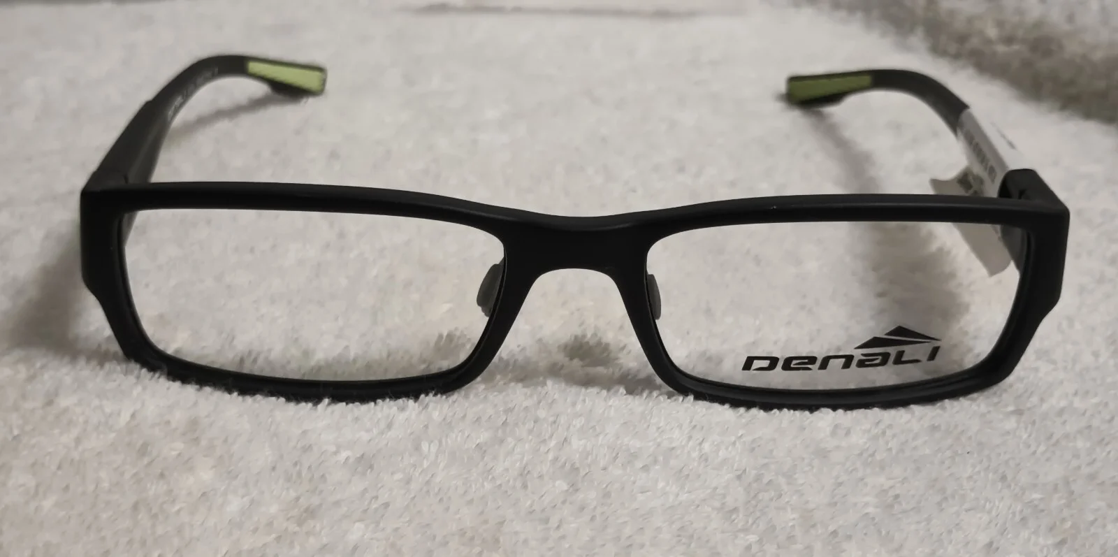 DENALI ALPINE MATTE BLACK/NEON 55-18-145 NEW WITH TAGS OPTICAL FRAME #566