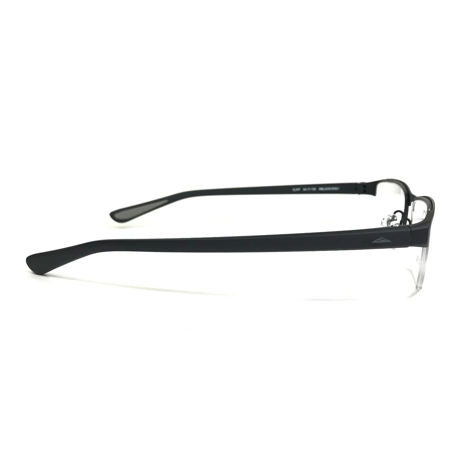 Denali Eyeglasses Frames CLIFF MBLACK/GREY Black Rectangular Half Rim 54-17-150 3