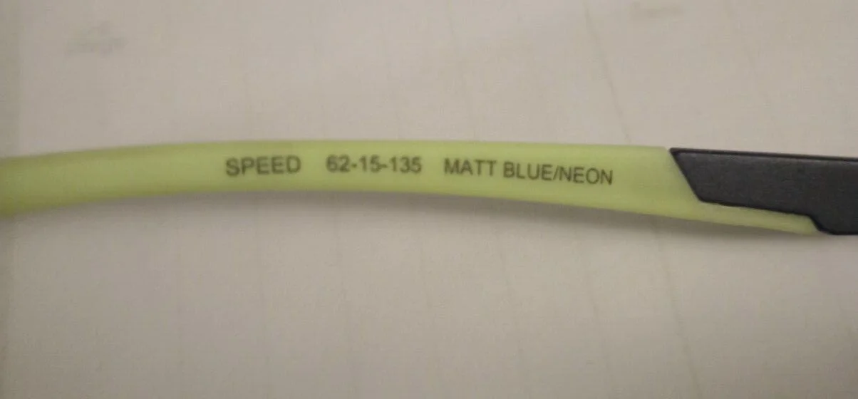 DENALI SPEED MATTE BLUE/NEON 62-15-135 NEW WITHOUT TAGS OPTICAL FRAME #230 4