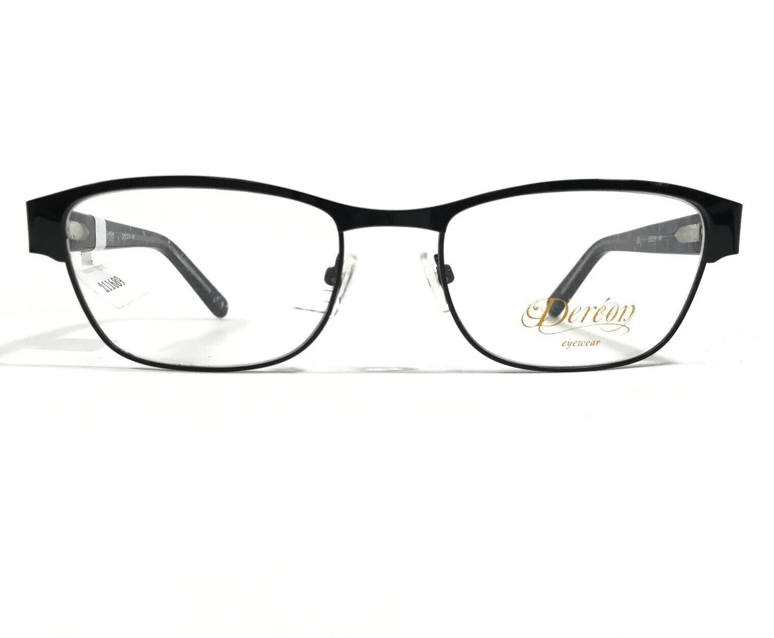 Dereon DOC274 001 Eyeglasses Frames Black Square Full Rim 53-19-140