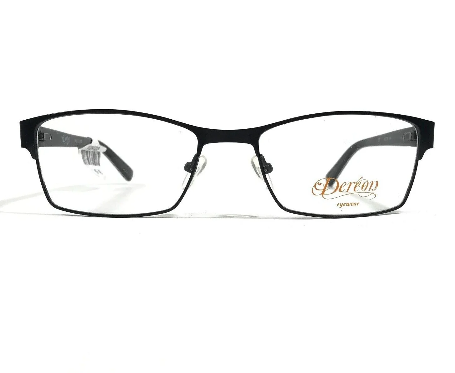 Dereon DOC323 001 Eyeglasses Frames Black Gray Tortoise Square 55-19-140 2