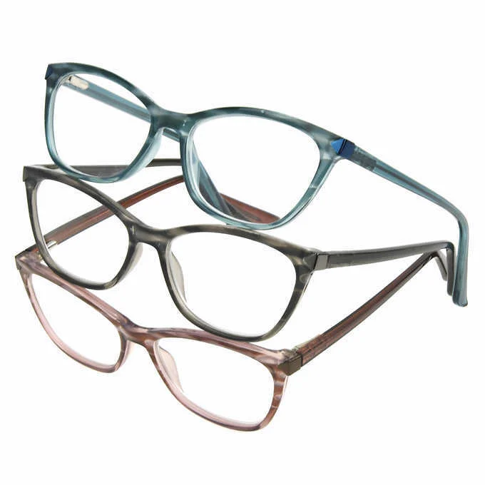 Design Optics by Foster Grant Reading Glasses, 3-Pack +3.00