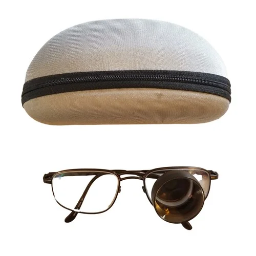 Designs For Vision Inc. Telescopic Brown Eyeglasses For Low Vision & Hard Case