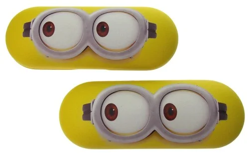Despicable Me Sunglass Eyeglass Hard Case Lot 2 Yellow Clamshell