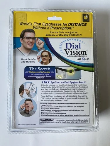 Dial Vision Adjustable Lens Eyeglasses For Distance Or Reading 2