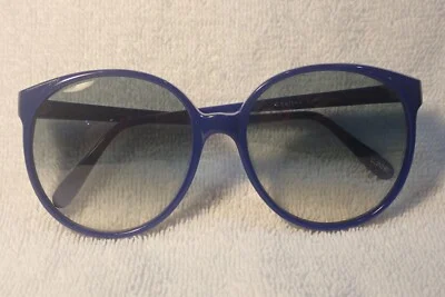 DIANE KEATON CLASSIC 1977 ANNIE HALL SUNGLASSES! IN BLUE COLOR! NEW OLD STOCK!