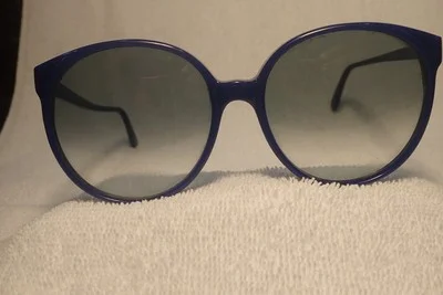 DIANE KEATON CLASSIC 1977 ANNIE HALL SUNGLASSES! IN BLUE COLOR! NEW OLD STOCK! 2