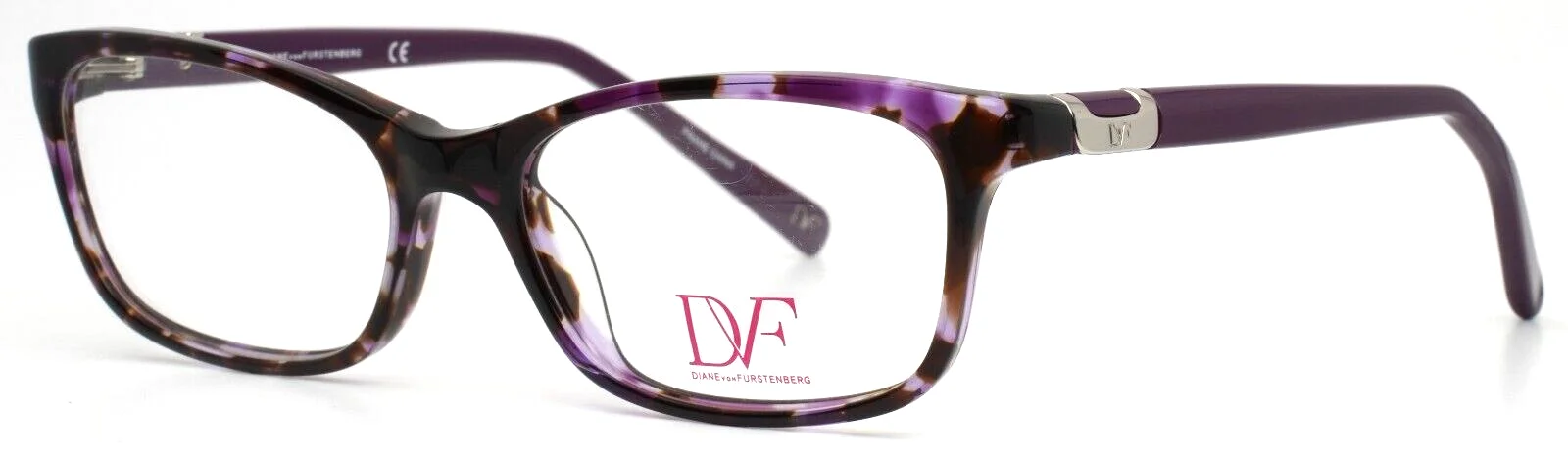 DIANE VON FURSTENBERG DVF5051 Purple Tortoise Womens Eyeglasses 52-17-135