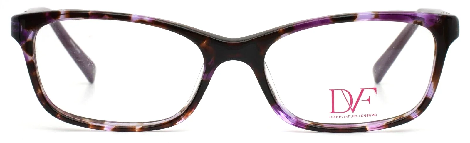 DIANE VON FURSTENBERG DVF5051 Purple Tortoise Womens Eyeglasses 52-17-135 2