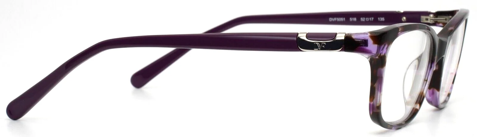 DIANE VON FURSTENBERG DVF5051 Purple Tortoise Womens Eyeglasses 52-17-135 4