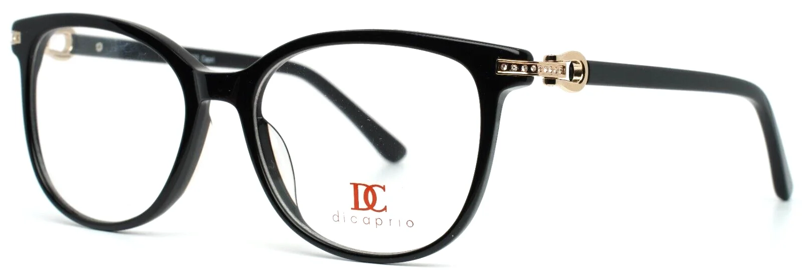 DICAPRIO DC323 Black Womens Cat Eye Full Rim Eyeglasses 52-18-140 B:43