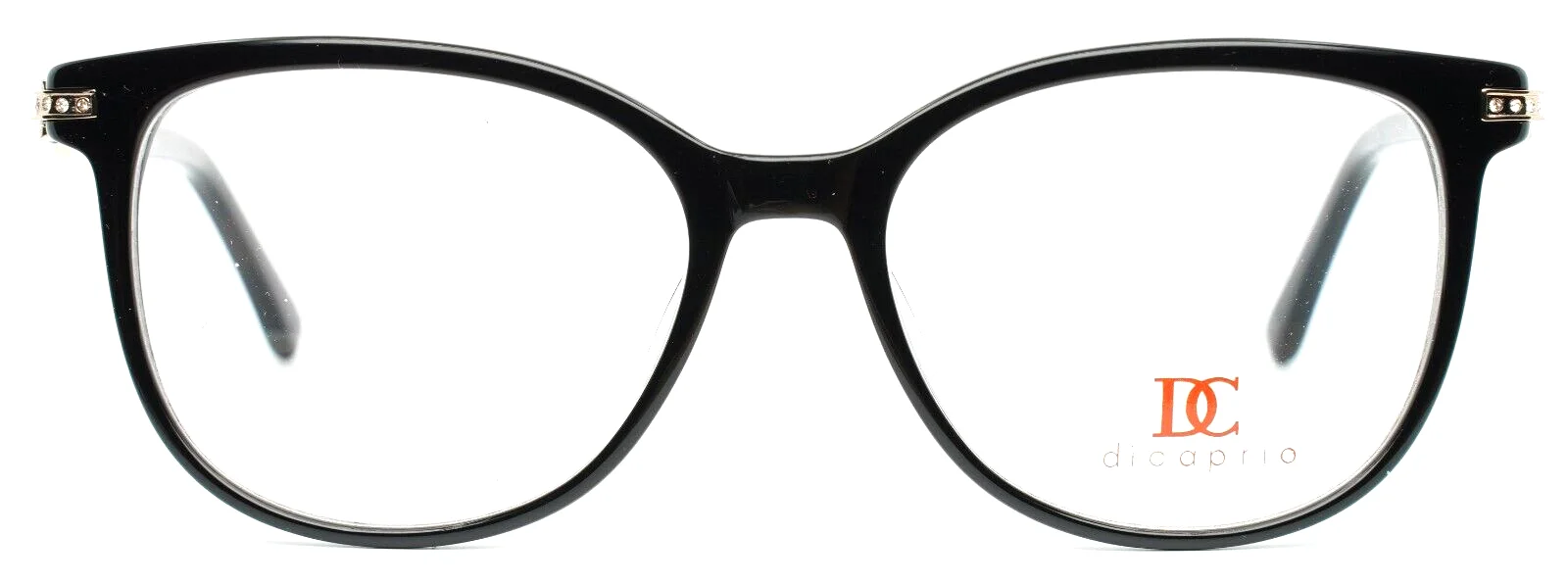 DICAPRIO DC323 Black Womens Cat Eye Full Rim Eyeglasses 52-18-140 B:43 2