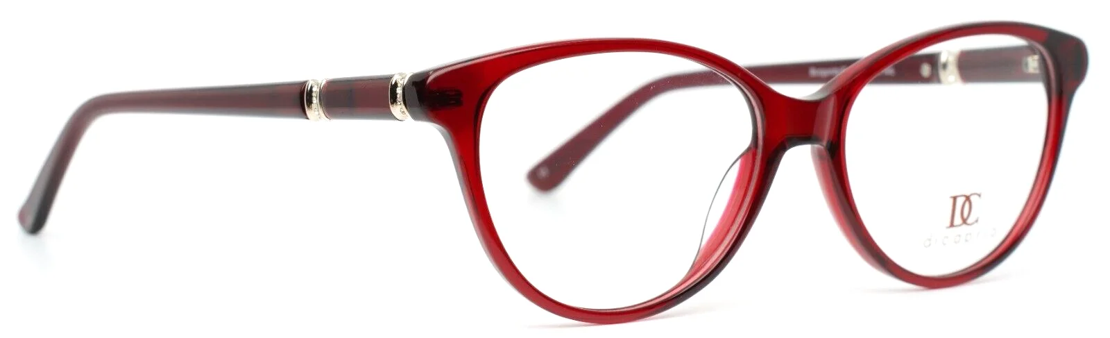 DICAPRIO DC331 Burgundy Gold Burgundy Cat Eye Womens Eyeglasses 53-16-145 B:41 3