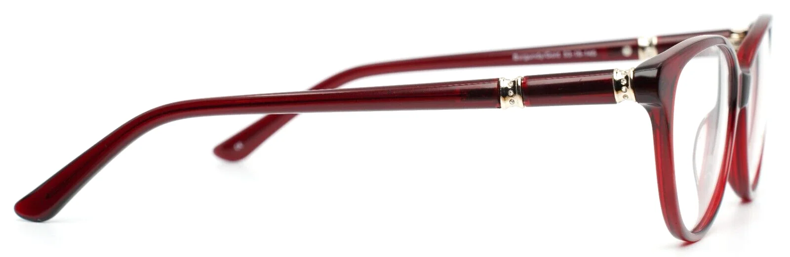 DICAPRIO DC331 Burgundy Gold Burgundy Cat Eye Womens Eyeglasses 53-16-145 B:41 4