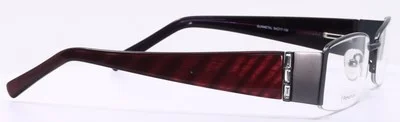 DiCaprio DC50 CAPRI Striped Grey 53-17-140 Eyeglass Frames Flex Hinges D297 3