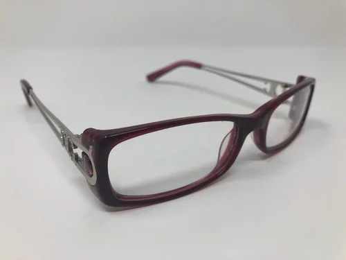 DiCaprio DC58 Capri Eyeglass Frames Burgundy/Silver 53/16/140 CG09 2