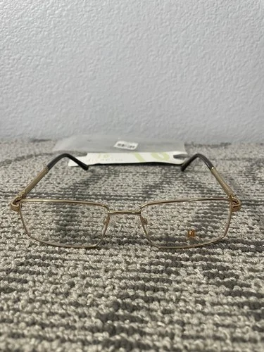 DiCaprio Eyeglasses Eye Glasses Frames DC150 Capri Gold 54-18-145 3
