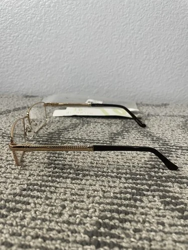 DiCaprio Eyeglasses Eye Glasses Frames DC150 Capri Gold 54-18-145 4